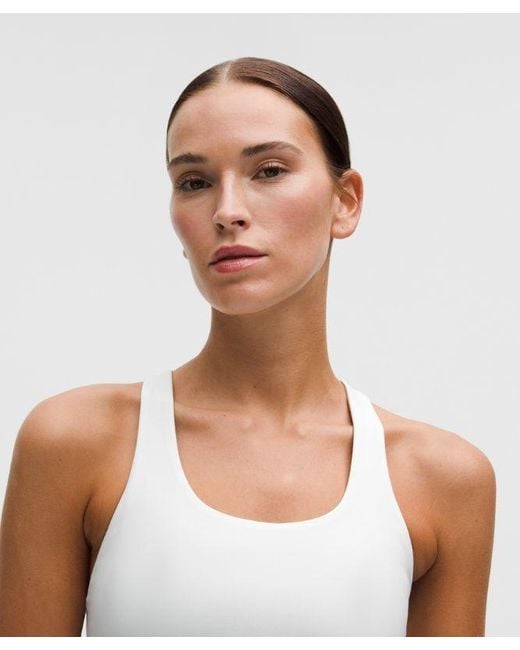 lululemon athletica White Wunder Train Mesh-Back Bra