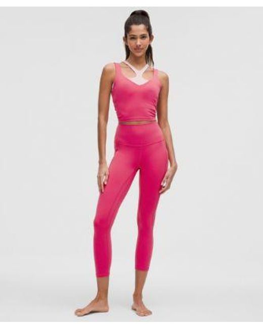 lululemon athletica Pink Align High-Rise Crop With Pockets 23"