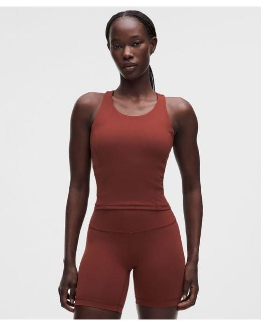 lululemon athletica Red – Wunder Train Racerback Tank Top Medium Support, B/C Cup – – Size 4