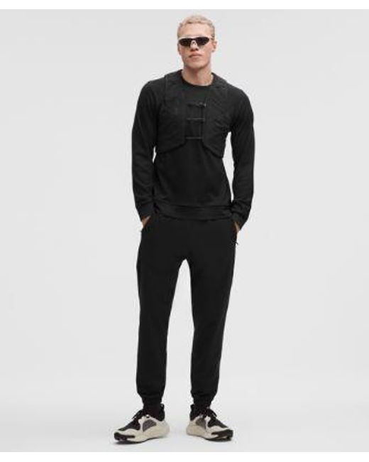 lululemon athletica Gray – Engineered Warmth Long-Sleeve Crew Sweatshirt – – Size Large for men
