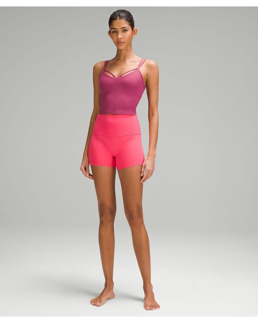 lululemon athletica Pink Aligntm Strappy Ribbed Tank Top