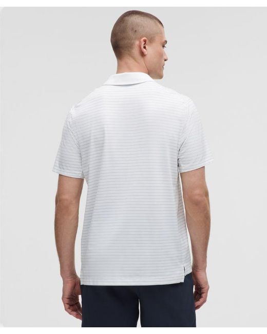 lululemon athletica White – Logo Sport Polo Short-Sleeve Fit – – Size Small for men
