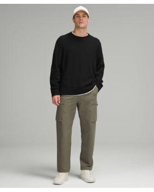 lululemon athletica Black Relaxed-Fit Knit Sweater for men