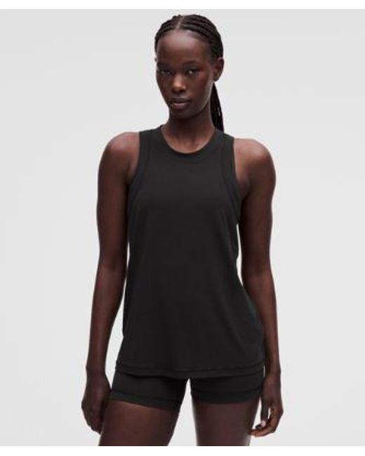 lululemon athletica Black Soft Jersey Training Tank Top