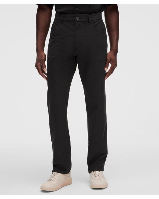 lululemon athletica Black – Easyfive Classic-Straight Trousers 32L Light – – Size 4 for men