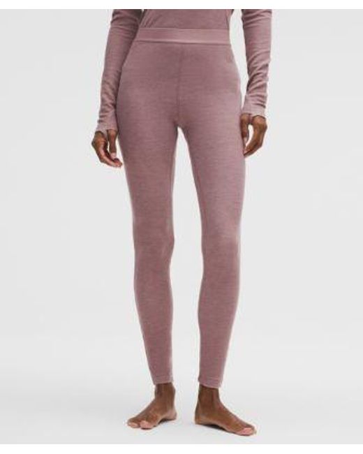 lululemon athletica Red – Waffle-Knit High-Rise Base Layer Tight Leggings – 28" – – Size Large