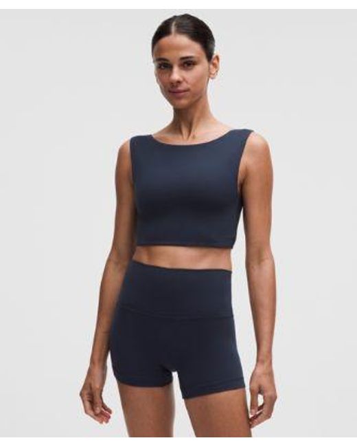 lululemon athletica Blue Bend This Boat And Scoop Bra