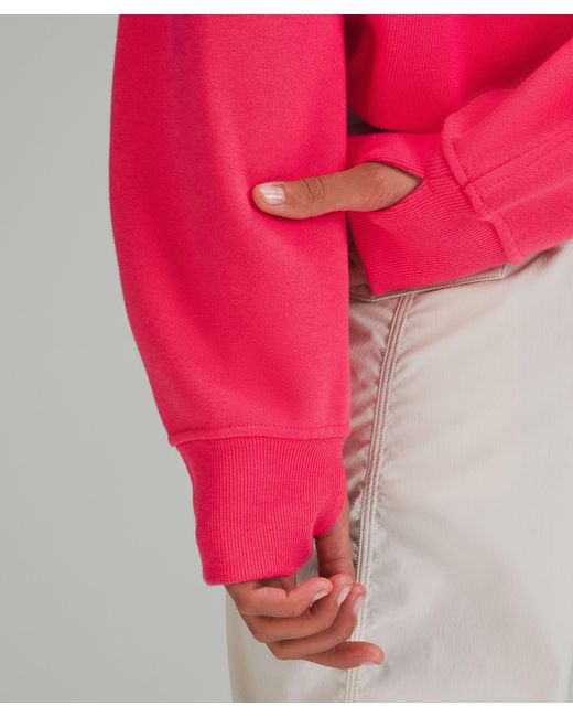 lululemon athletica Pink Scuba Oversized Half-zip Hoodie