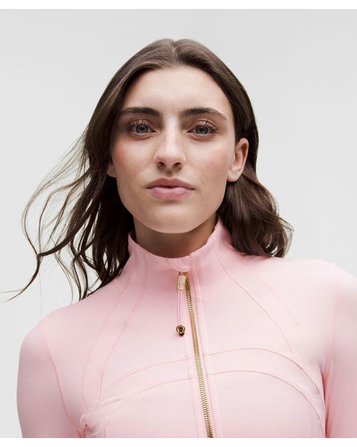 lululemon Define Cropped Jacket in Pink | Lyst