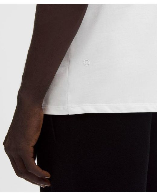 lululemon athletica White – Cotton Jersey T-Shirt Barcelona – – Size Large for men