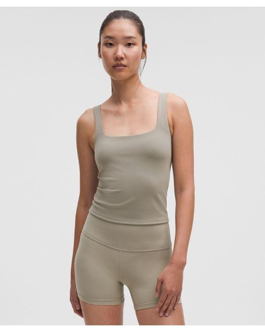 lululemon athletica Green Wunder Under Smoothcover Tank Top
