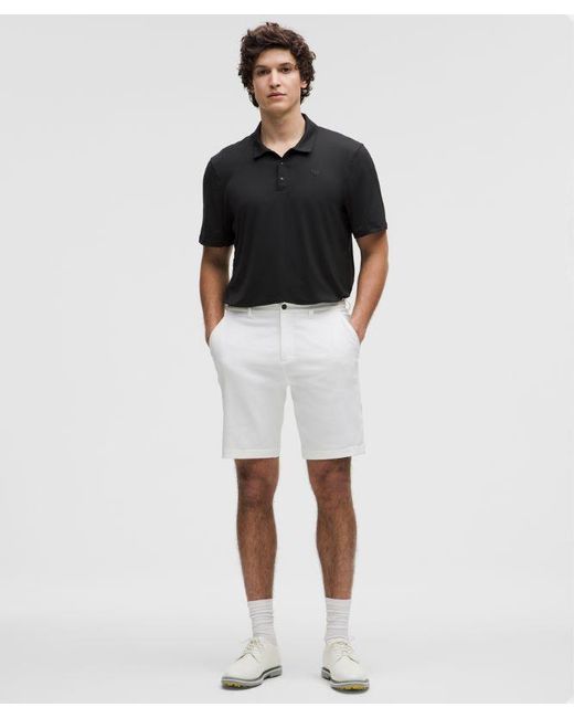 lululemon athletica Black Logo Sport Polo Short Sleeve for men