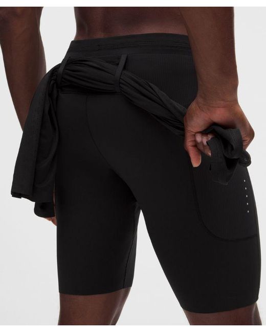 lululemon athletica Black – Fast And Free Half Tights Design – 8" – – Size Large for men