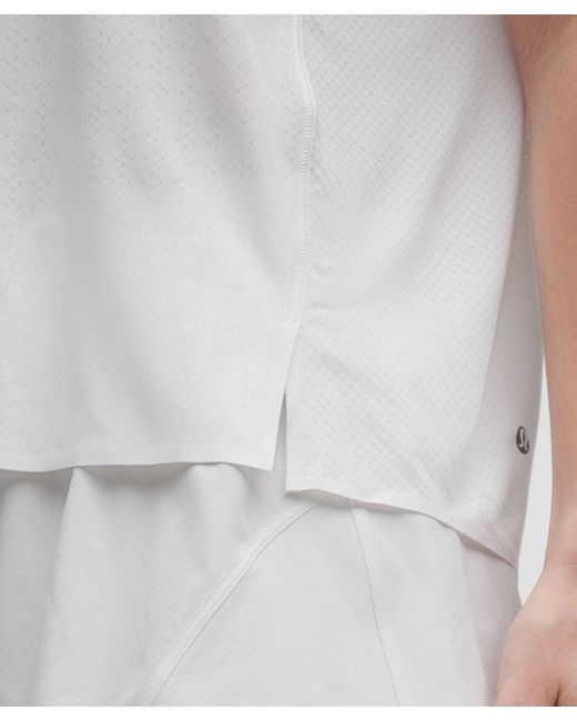 lululemon athletica White Fast And Free Short-Sleeve Shirt