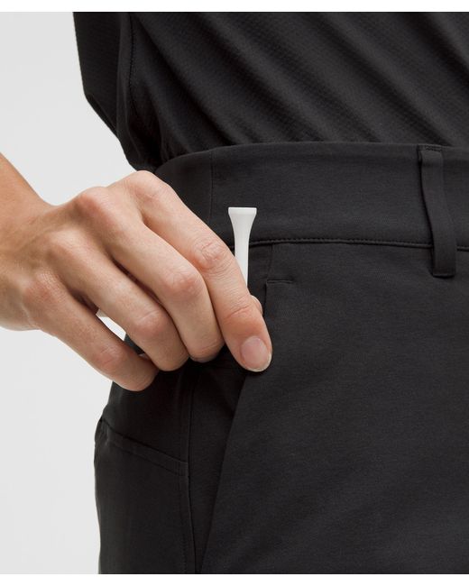 lululemon athletica Black Stretch Twill Front Pleat Golf Skirt