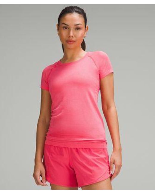 lululemon athletica Pink Swiftly Tech Short-sleeve Shirt 2.0