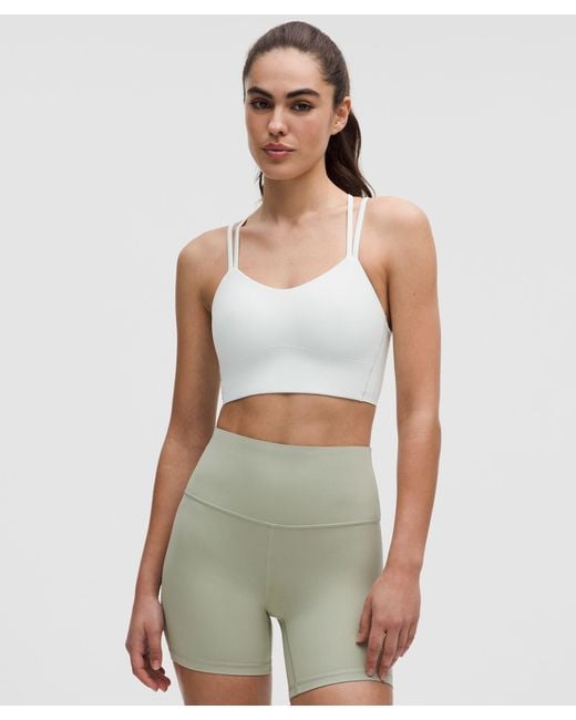 lululemon athletica Green – Like A Cloud Longline Sports Bra Light Support, B/C Cup – – Size 14