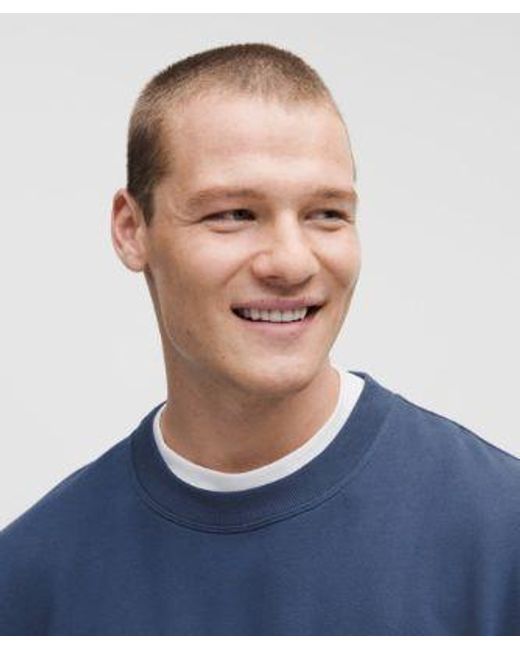 lululemon athletica Blue Steady State Crew for men