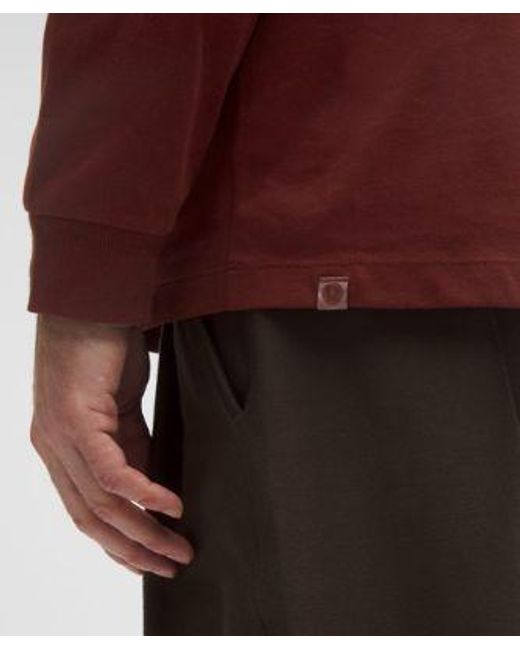 lululemon athletica Red – Heavyweight Jersey Long-Sleeve Shirt – – Size Large for men