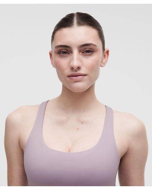 lululemon athletica Blue – Energy Longline Sports Bra Medium Support, B-D Cups Evolve – /Pastel – Size Large