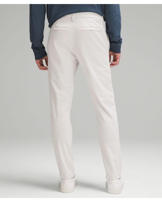 lululemon athletica Abc Slim-fit Trousers 32"l Warpstreme - Color White - Size 34 for men
