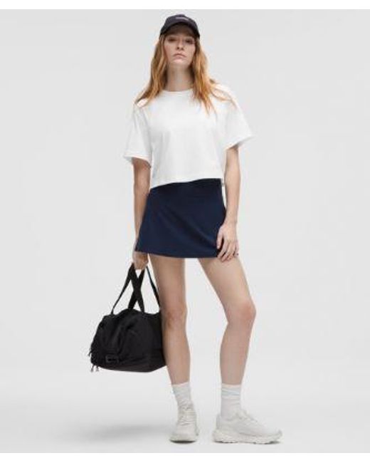 lululemon athletica White – All Yours Organic Cropped T-Shirt – – Size Large