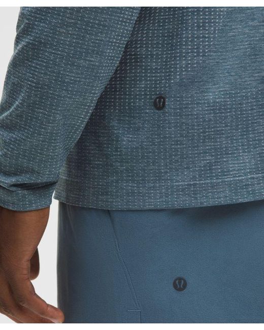 lululemon athletica Blue – Metal Vent Tech Half Zip Long-Sleeve Top – Color Pastel/ – Size Large for men