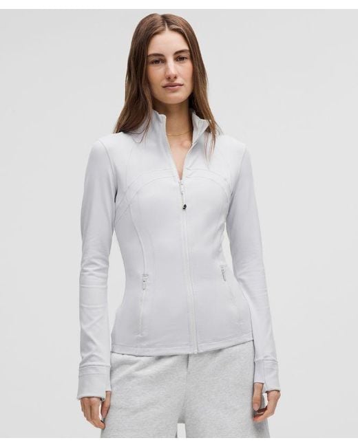 lululemon athletica Gray – Define Jacket Nulu – Color Light/ – Size 16