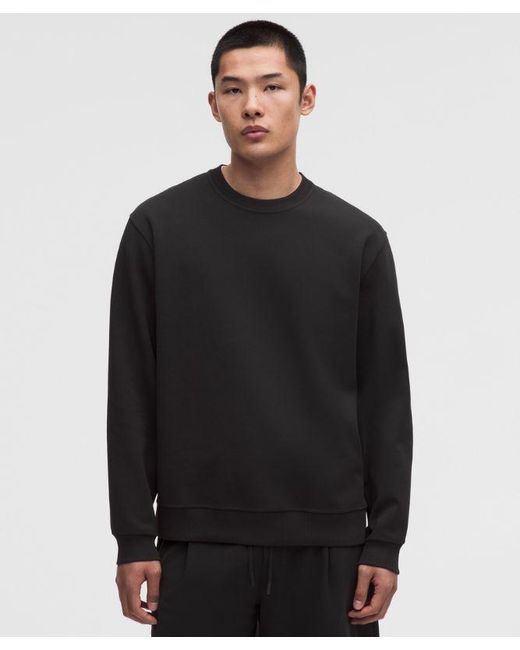 lululemon athletica Black Grand Standard Long-Sleeve Crew for men