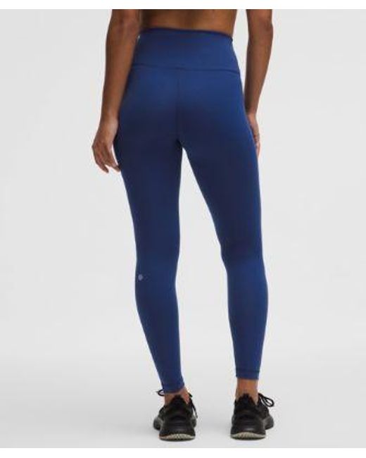 lululemon athletica Blue Wunder Train Contour Fit High-Rise Tight 28"