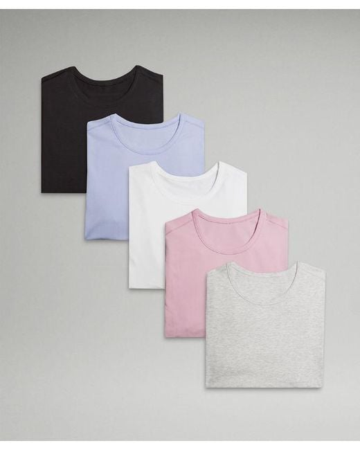 lululemon athletica Multicolor – 5 Year Basic T-Shirt 5 Pack – // – for men