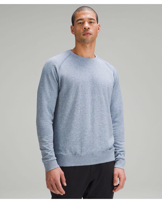 lululemon athletica Blue Engineered Warmth Long-sleeve Crew for men