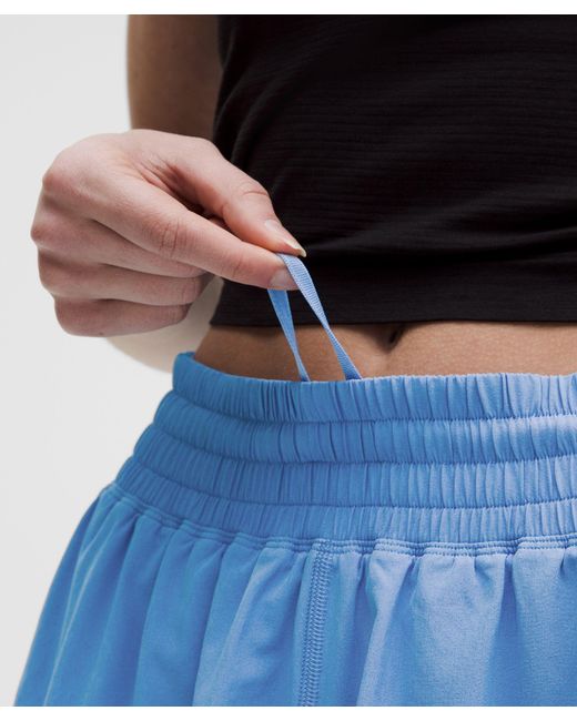 lululemon athletica Blue – Shake It Out High-Rise Running Shorts – 2.5" – – Size Large