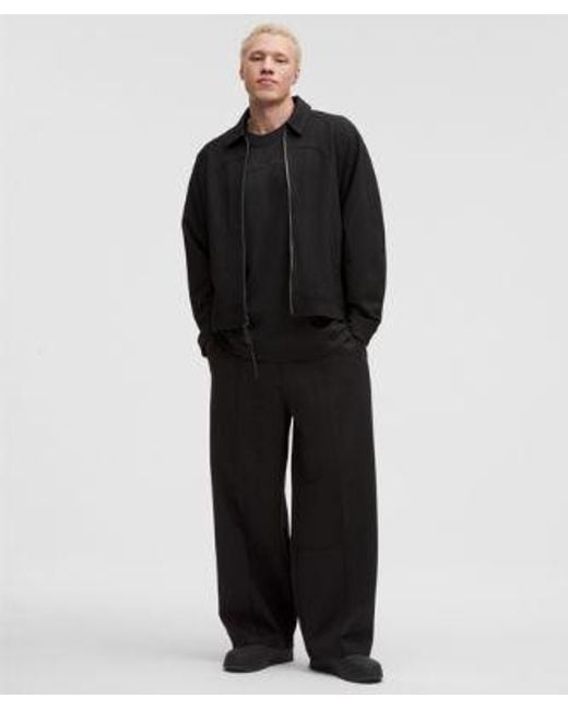 lululemon athletica Black – Ponte Wide-Leg Pintuck Trousers Slnsh Collection – – Size Large for men