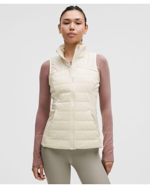 lululemon athletica Natural – Down For It All 700-Fill Vest – – Size 16