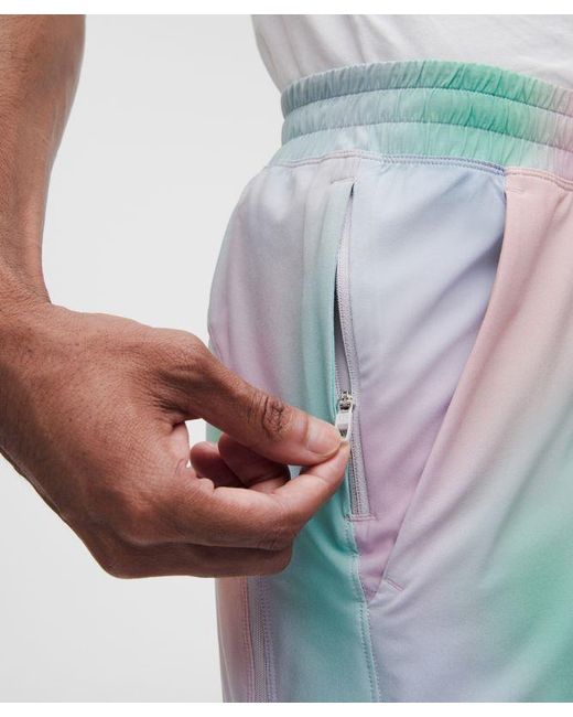 lululemon athletica White – Pace Breaker Linerless Shorts Pride – 5" – Color Printed – Size Medium for men