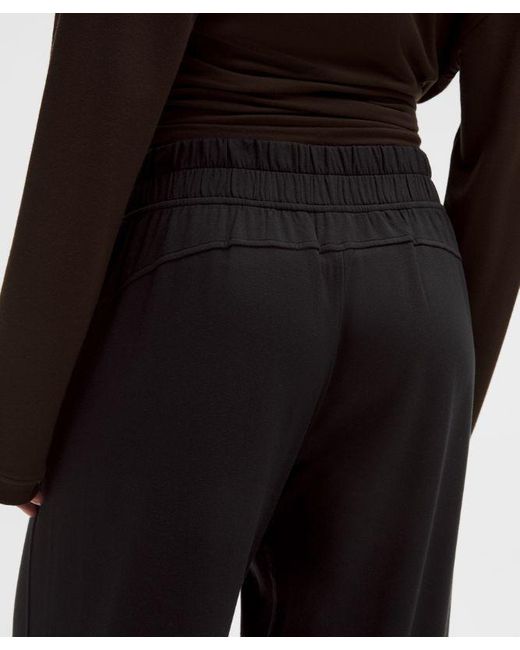 lululemon athletica White Becalm Mid-Rise Wide-Leg Pant