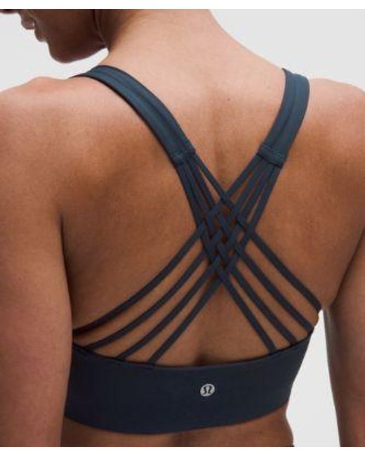 lululemon athletica Blue Flexyflex Strappy Yoga Bra