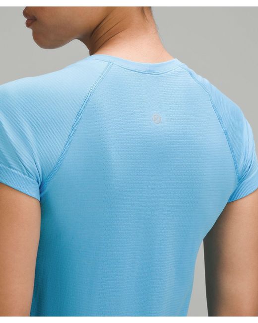 lululemon athletica Blue Swiftly Tech Short-sleeve Shirt 2.0 Race Length