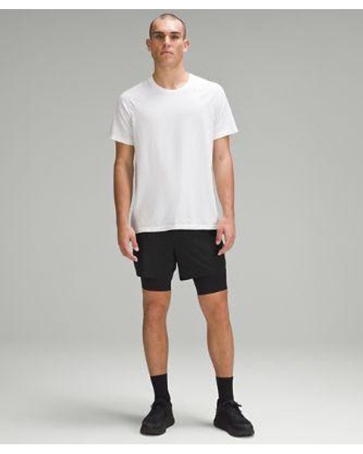 lululemon athletica Blue – Senseknit Running Shorts – 10" – – for men