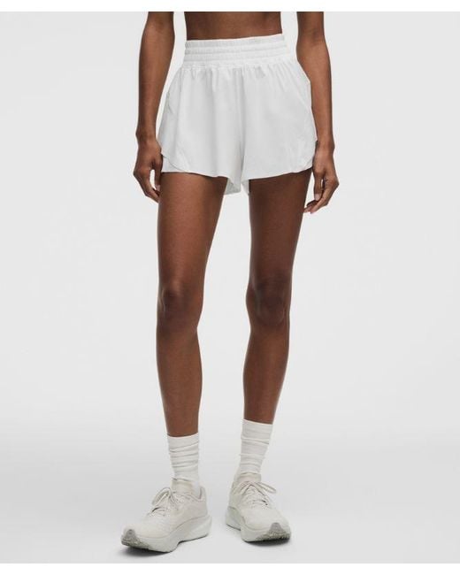 lululemon athletica White Shake It Out High-Rise Running Short 2.5"