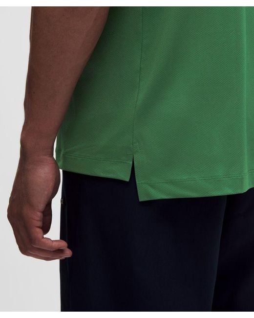 lululemon athletica Green – Logo Sport Polo Short-Sleeve – – Size Large for men