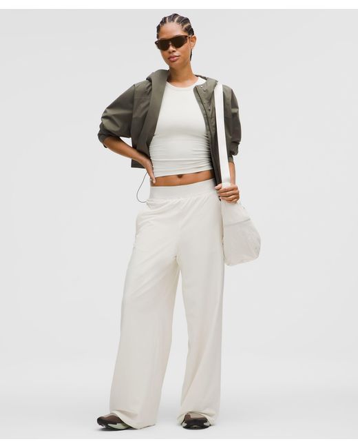 lululemon athletica White Swift High-Rise Wide-Leg Pant