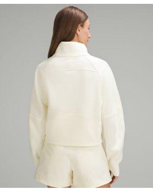 lululemon athletica Natural – Scuba Oversized Funnel-Neck Half Zip Sweatshirt – /Pastel – Size 6