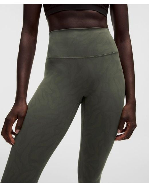 lululemon athletica Multicolor – Wunder Train No Line High-Rise Tight Leggings – 28" – Color Camo – Size 4