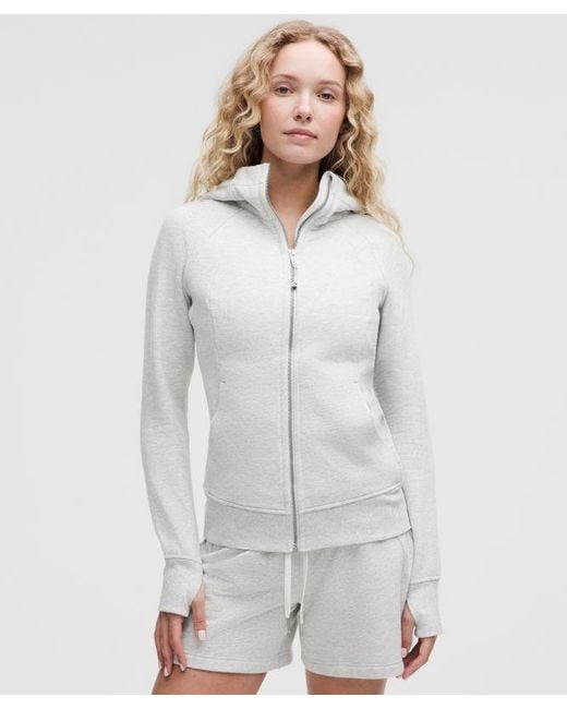 lululemon athletica Gray – Scuba Full-Zip Hoodie – Color Light/ – Size 16
