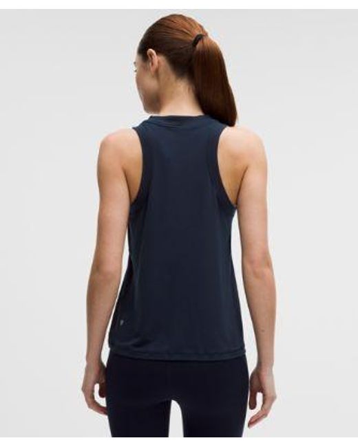 lululemon athletica Blue Jersey Training Tank Top