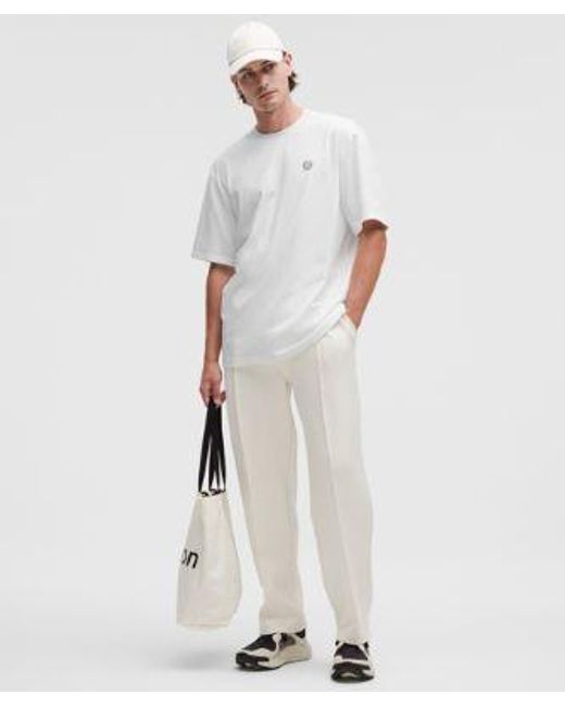 lululemon athletica White – Heavyweight Jersey T-Shirt London – – Size Medium for men