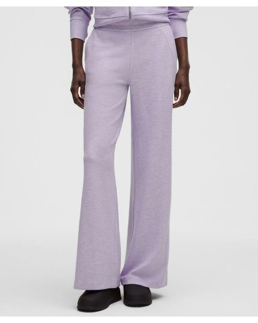 lululemon athletica Purple Scuba Mid-Rise Wide-Leg Pant