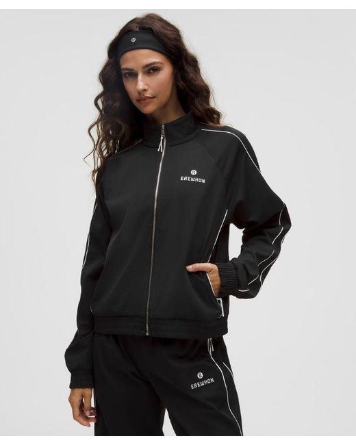 lululemon athletica Black Brentwood Track Jacket